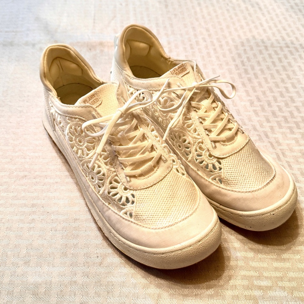 Jambu Sunny Plant Based Lace Sneaker Shoes Women‎ 9W Boho Cottagecore Casual